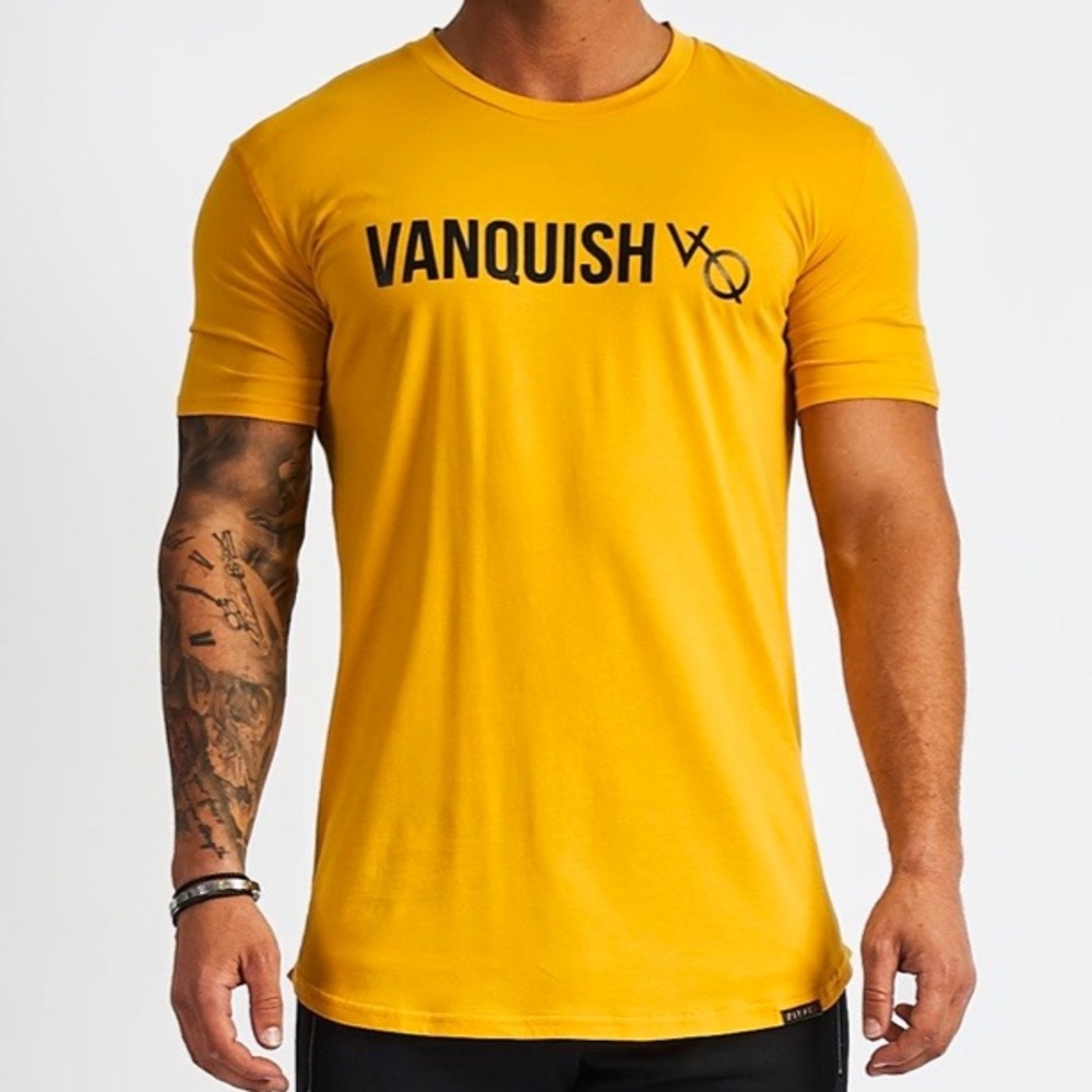 VANQUISH TRIUMPH YELLOW T-SHIRT MENS M